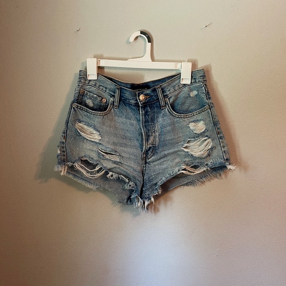 Pants - High waisted blue Jean shorts